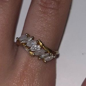 gold and stones ring